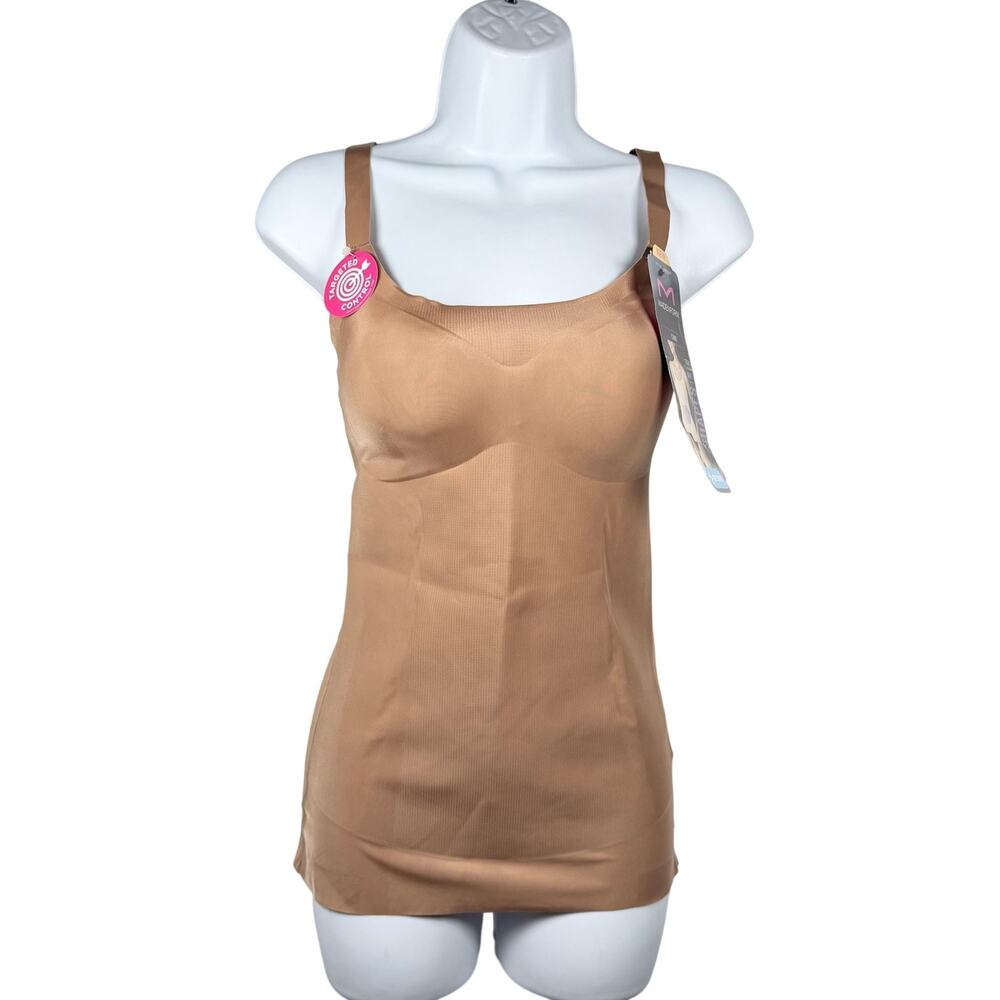 Maidenform Shapewear Cami Womens Medium Beige Firm Control Adjustable Straps